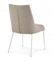 Chaise design gris en tissu Avery