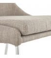 Chaise design gris en tissu Avery