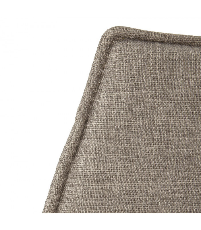 Chaise design gris en tissu Doron