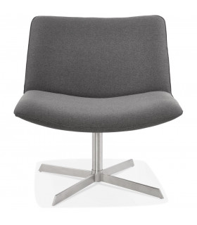 Chaise design gris foncé en tissu Arlow