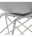 Chaise design gris en plastique Corvina