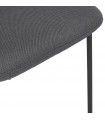 Chaise design gris foncé en tissu Meera