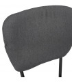 Chaise design gris foncé en tissu Meera