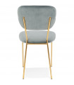 Chaise design gris en tissu Bodenn