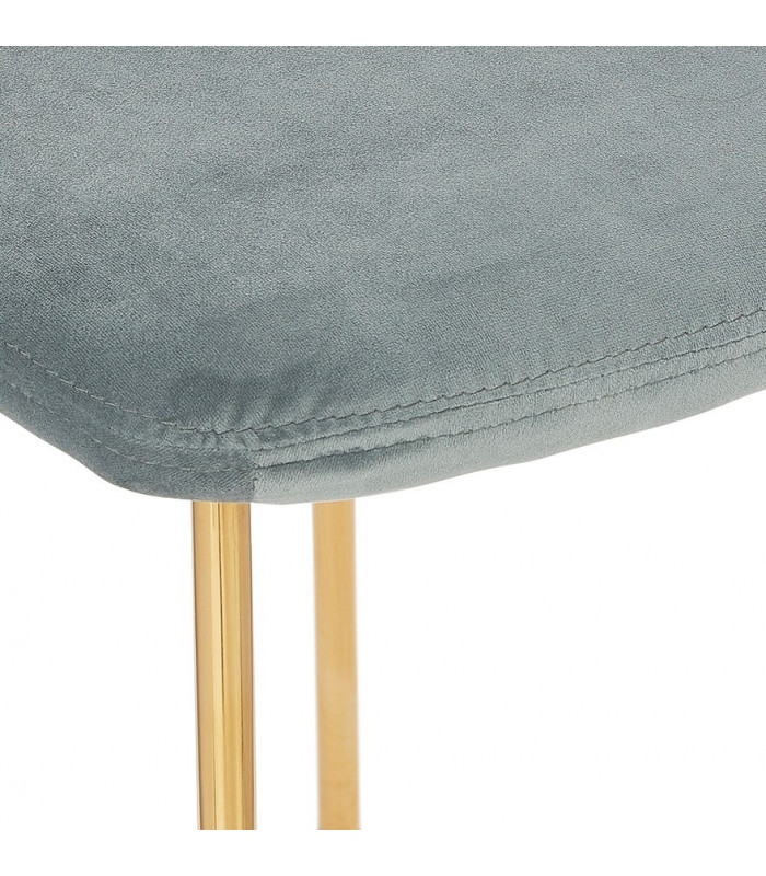 Chaise design gris en tissu Bodenn