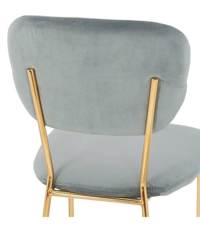 Chaise design gris en tissu Bodenn