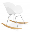 Fauteuil design blanc en plastique Firenz