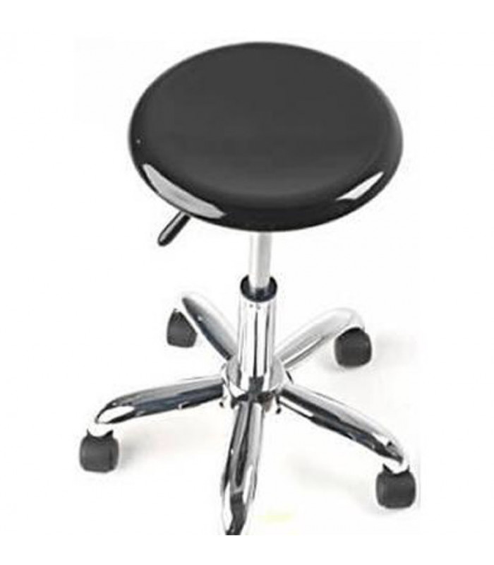 tabouret bas noir en plastique Alda