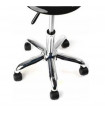 tabouret bas noir en plastique Alda