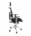 fauteuil de bureau noir en tissu Ice