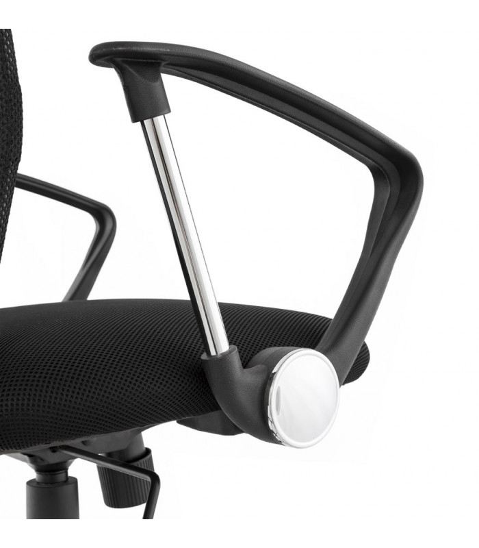 fauteuil de bureau noir en tissu Easton