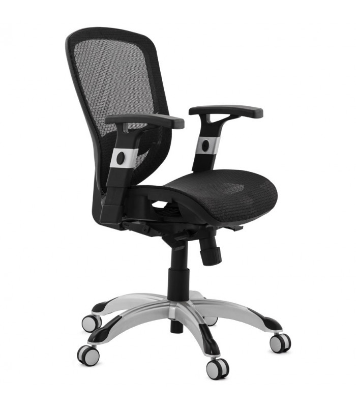 fauteuil de bureau noir en tissu Fargo
