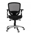 fauteuil de bureau noir en tissu Fargo