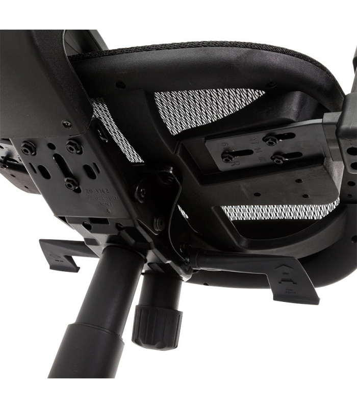 fauteuil de bureau noir en tissu Fargo