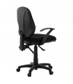 fauteuil de bureau noir en tissu Amphi