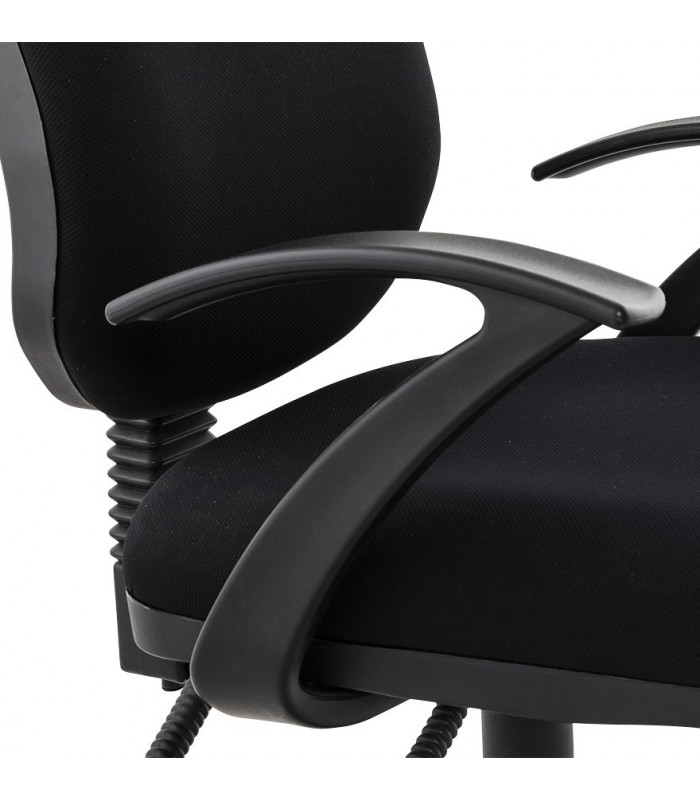 fauteuil de bureau noir en tissu Amphi