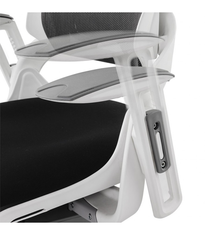 fauteuil de bureau noir en tissu Marlena