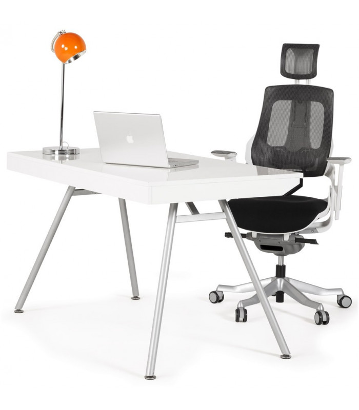 fauteuil de bureau noir en tissu Marlena