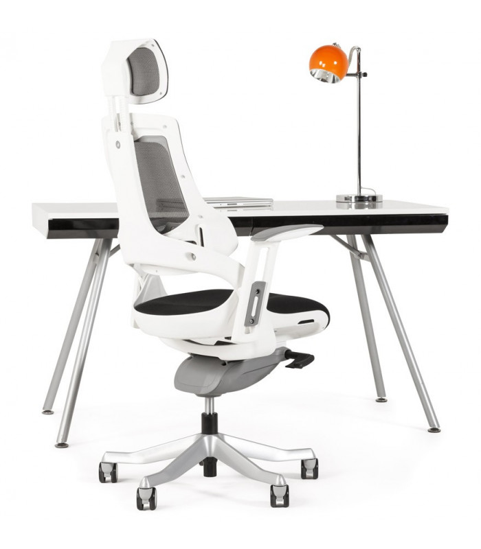 fauteuil de bureau noir en tissu Marlena