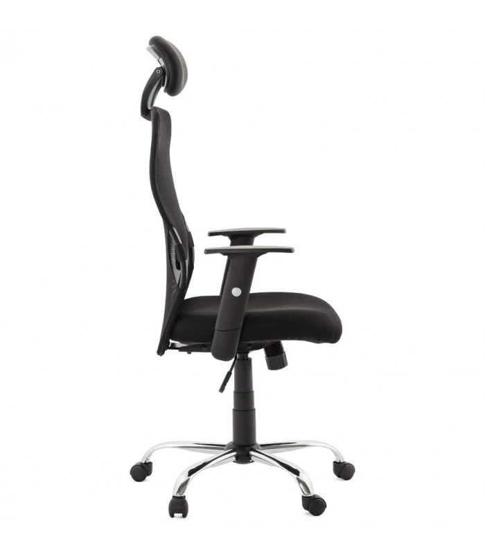 Fauteuil de bureau noir en tissu Mornington