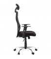 Fauteuil de bureau noir en tissu Mornington