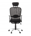 Fauteuil de bureau noir en tissu Mornington