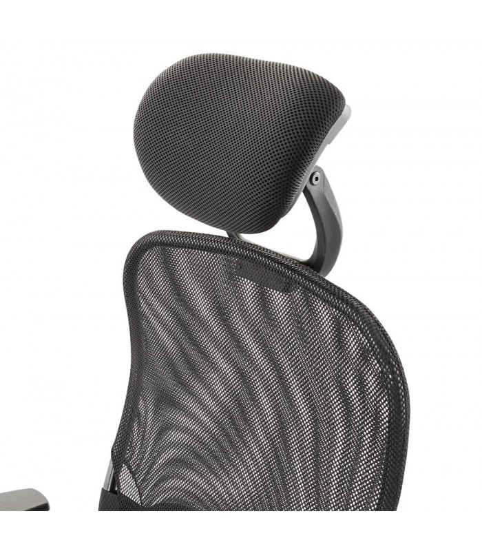 Fauteuil de bureau noir en tissu Mornington