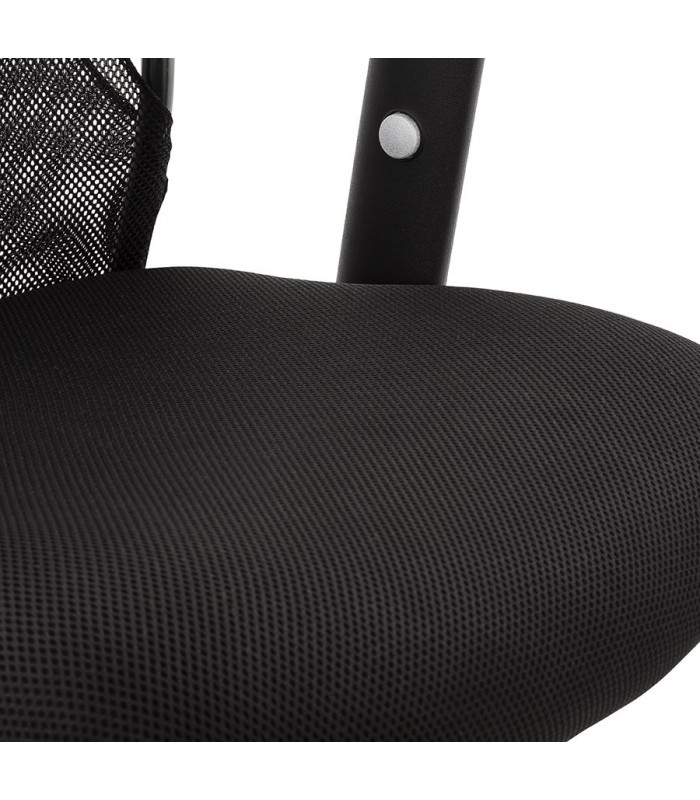 Fauteuil de bureau noir en tissu Mornington