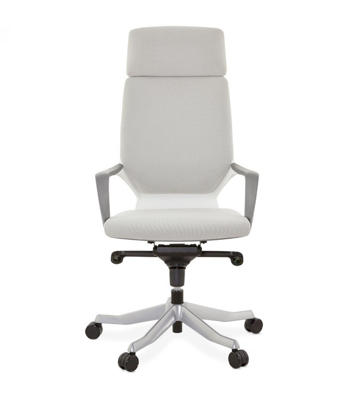Fauteuil de bureau gris en tissu Agate