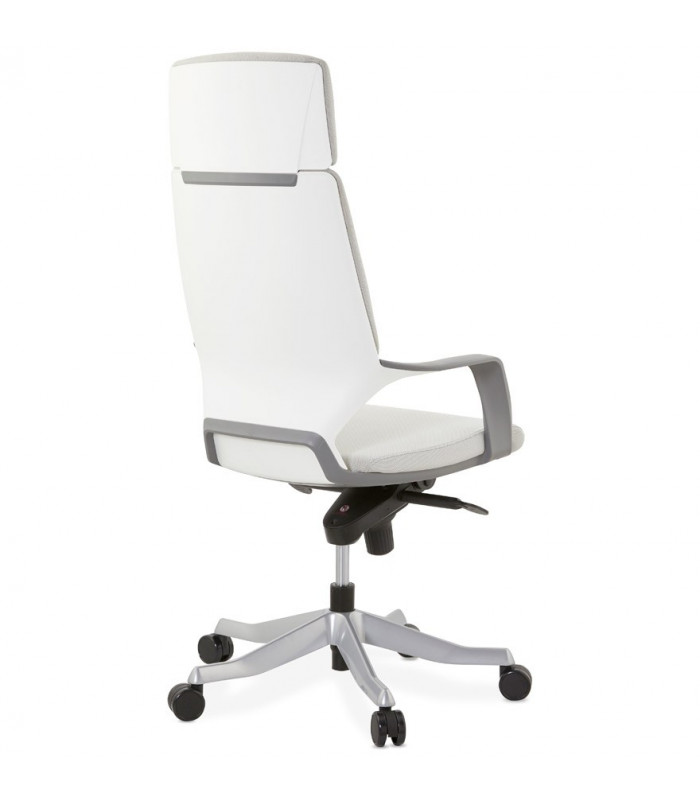 Fauteuil de bureau gris en tissu Agate