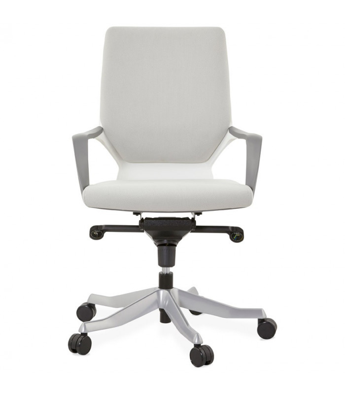 Fauteuil de bureau gris en tissu Agate