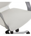 Fauteuil de bureau gris en tissu Agate