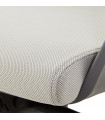 Fauteuil de bureau gris en tissu Agate