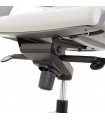Fauteuil de bureau gris en tissu Agate