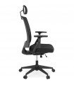 Fauteuil de bureau noir en tissu Johnson