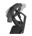 Fauteuil de bureau noir en tissu Johnson