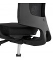 Fauteuil de bureau noir en tissu Johnson
