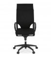 Fauteuil de bureau noir en tissu Melody