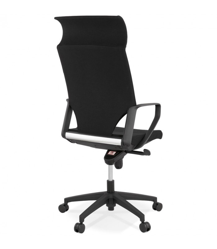 Fauteuil de bureau noir en tissu Melody