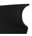 Fauteuil de bureau noir en tissu Melody
