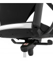 Fauteuil de bureau noir en tissu Melody