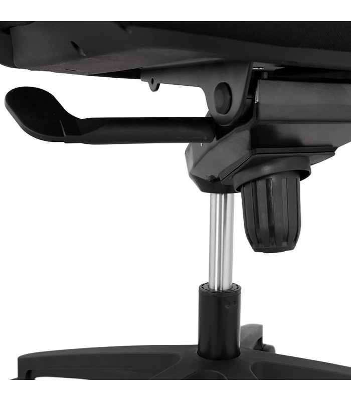 Fauteuil de bureau noir en tissu Melody