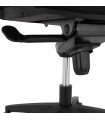 Fauteuil de bureau noir en tissu Melody