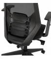 Fauteuil de bureau noir en tissu Lincoln