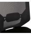 Fauteuil de bureau noir en tissu Lincoln