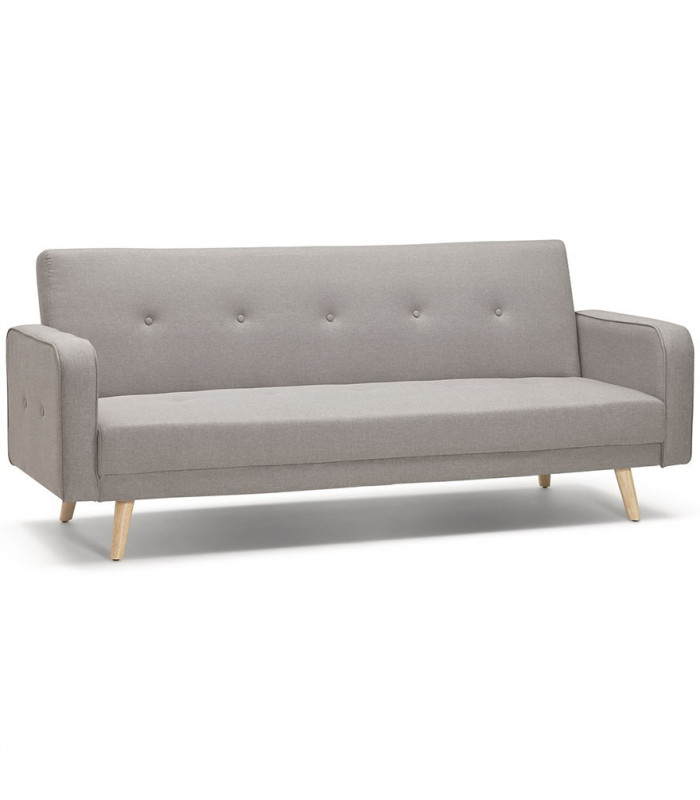 Canapé design gris clair en tissu Haughton