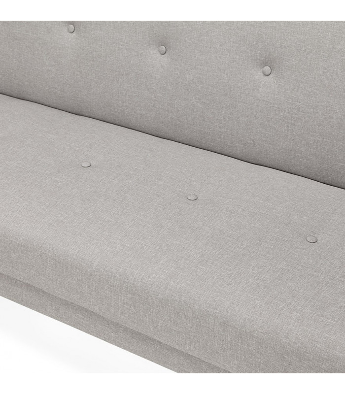 Canapé design gris clair en tissu Haughton
