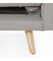 Canapé design gris clair en tissu Haughton