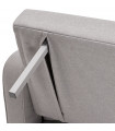 Canapé design gris clair en tissu Haughton