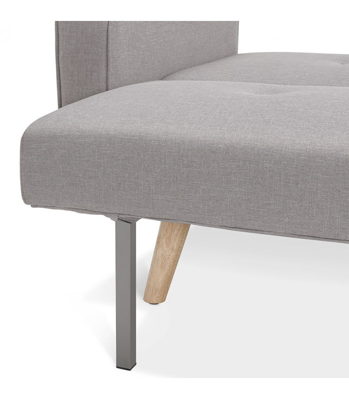 Canapé design gris clair en tissu Haughton